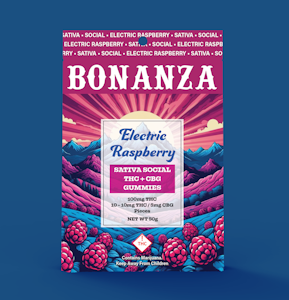 Bonanza Cannabis Company - Bonanza Electric Raspberry Gummy