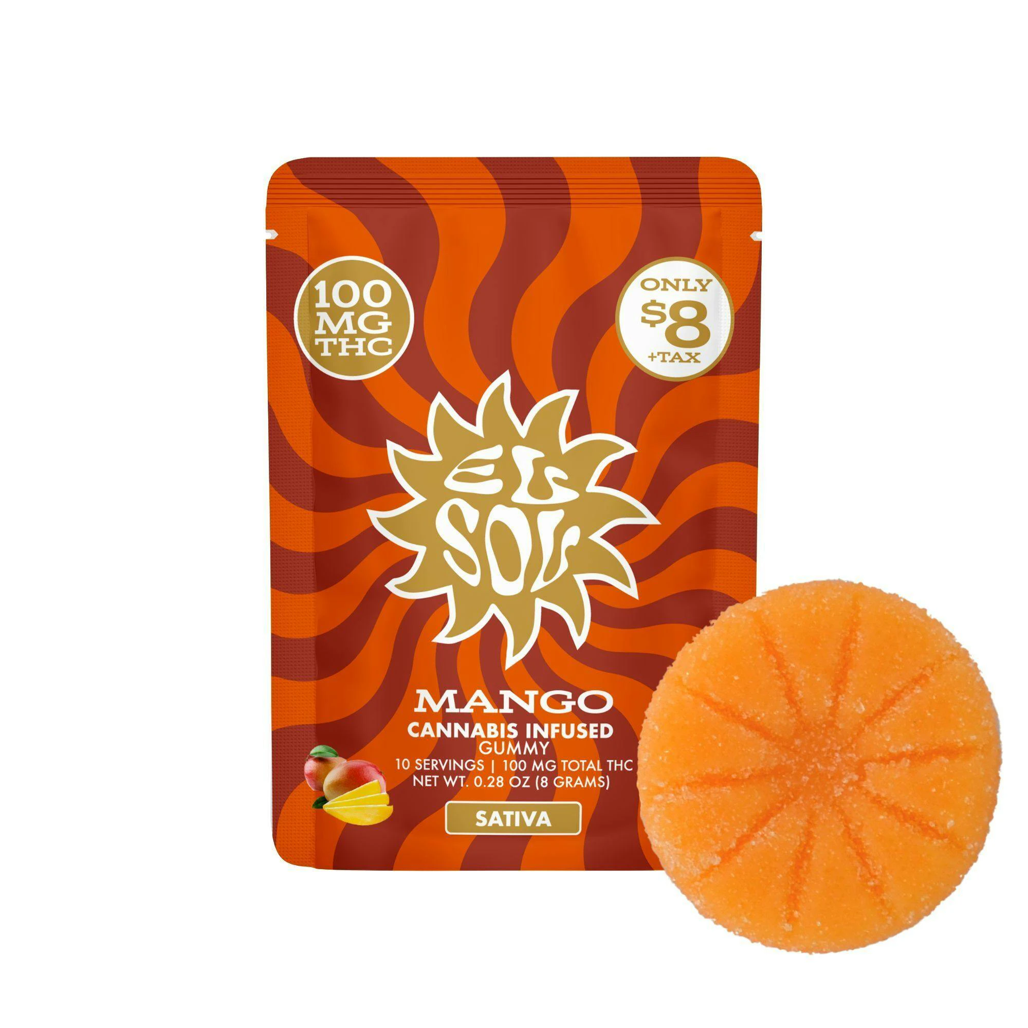 Smoakland - El Sol - 100mg Gummy (Mango - Sativa) Main Image