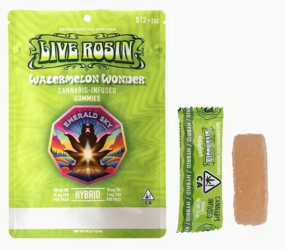 Edible - Watermelon Wonder - Live Rosin Gummies - 100MG