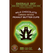 EMERALD SKY 100mg Hybrid Milk Chocolate Peanut Butter Cups 10pk