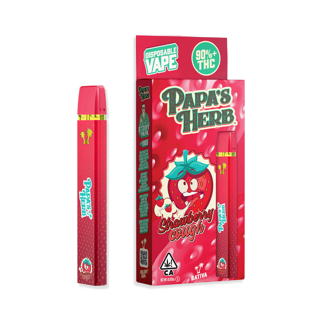 Papa's Herb - Papa's Herb - 1g AIO Vape - Strawberry Cough Main Image