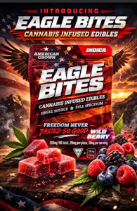 AMERICAN GROWN - American Grown-Eagle Bites 200mg Full Spectrum Gummies-Mountain Berry