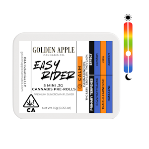 Golden Apple Cannabis Co. - Easy Rider 5 Mini .3g Pre-Rolls