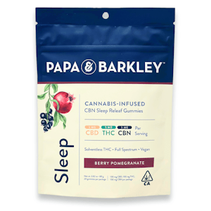 PAPA & BARKLEY - Papa & Barkley - CBN Sleep - Berry Pomegrante 1:1:1 - Gummies - 20pk - 100mg