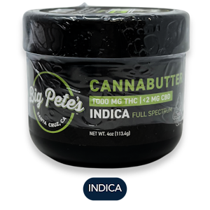 BIG PETE'S TREATS - Big Pete's - Cannabutter Indica Jar - Edibles - 1000mg