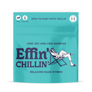 EFFIN EDIBLES - Effin' Chillin | Relaxing Razz 1:1 CBD Gummies