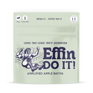 EFFIN EDIBLES - Effin' Do It! Amplified Apple 1:1 THCV Gummies