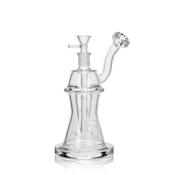 Clear Glass Water Pipe 7.9 Inch