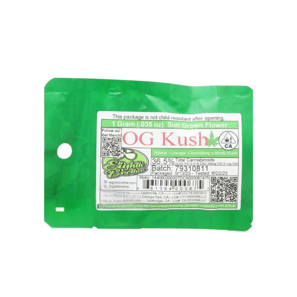 Eighth Brother - OG KUSH 1G - EIGHTH BROTHER Main Image