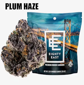 EIGHTY EAST - Eighty East | Plum Haze | Premium Indoor Flower | 1/8oz