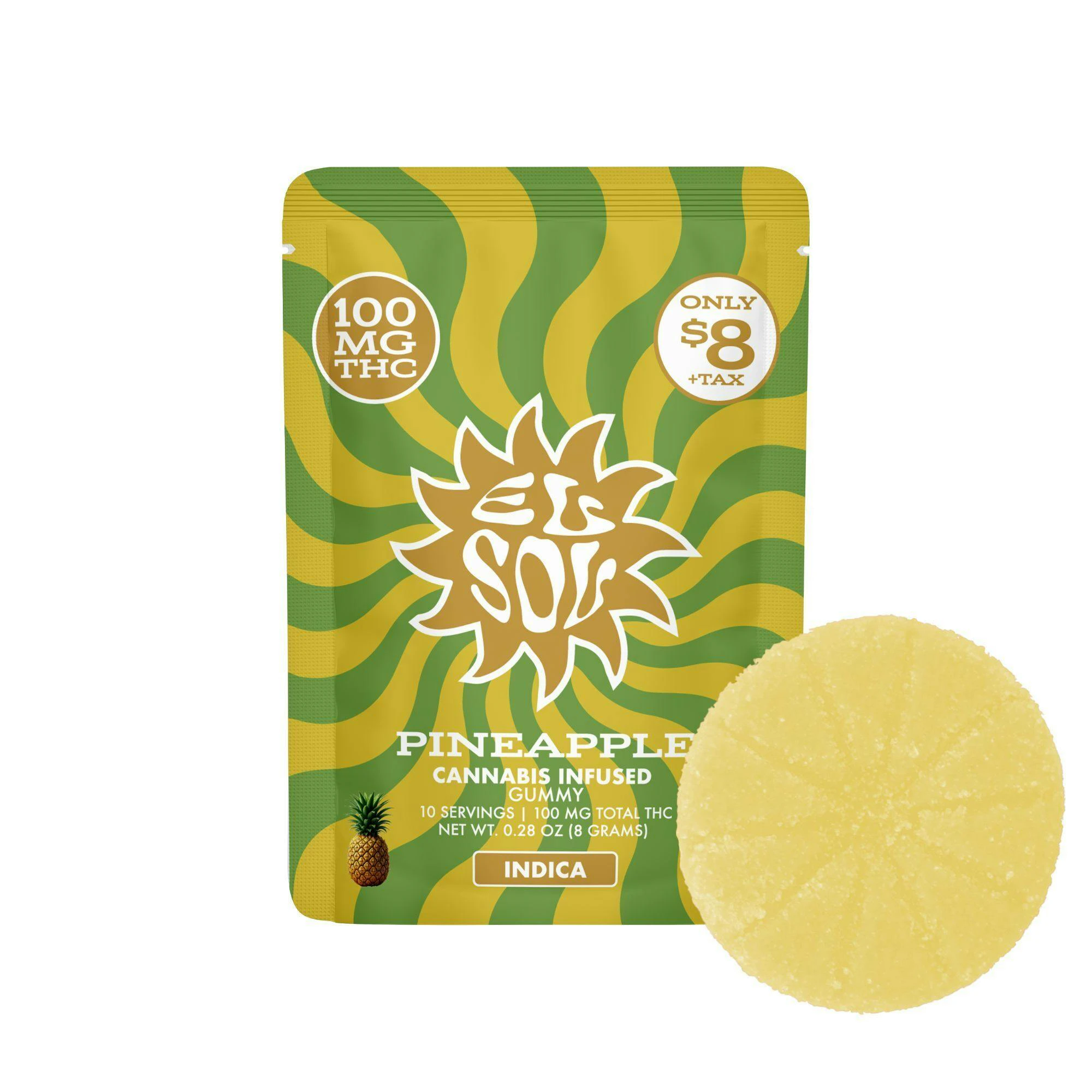 Smoakland - El Sol - 100mg Gummy (Pineapple - Indica) Main Image