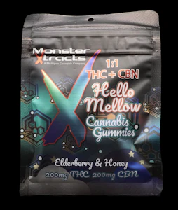 MONSTER XTRACTS - Gummy - Elderberry & Honey - CBN - 20mg/pc - Monster X