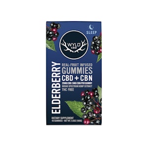Wyld CBD - Elderberry Hemp Gummies | 40pc 1200mg 5:1 (CBD:CBN)
