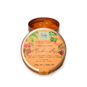 RUBY FARMS - Mandarin Rose | Live Resin Gummies | 100mg/20 Pieces | Ruby Farms