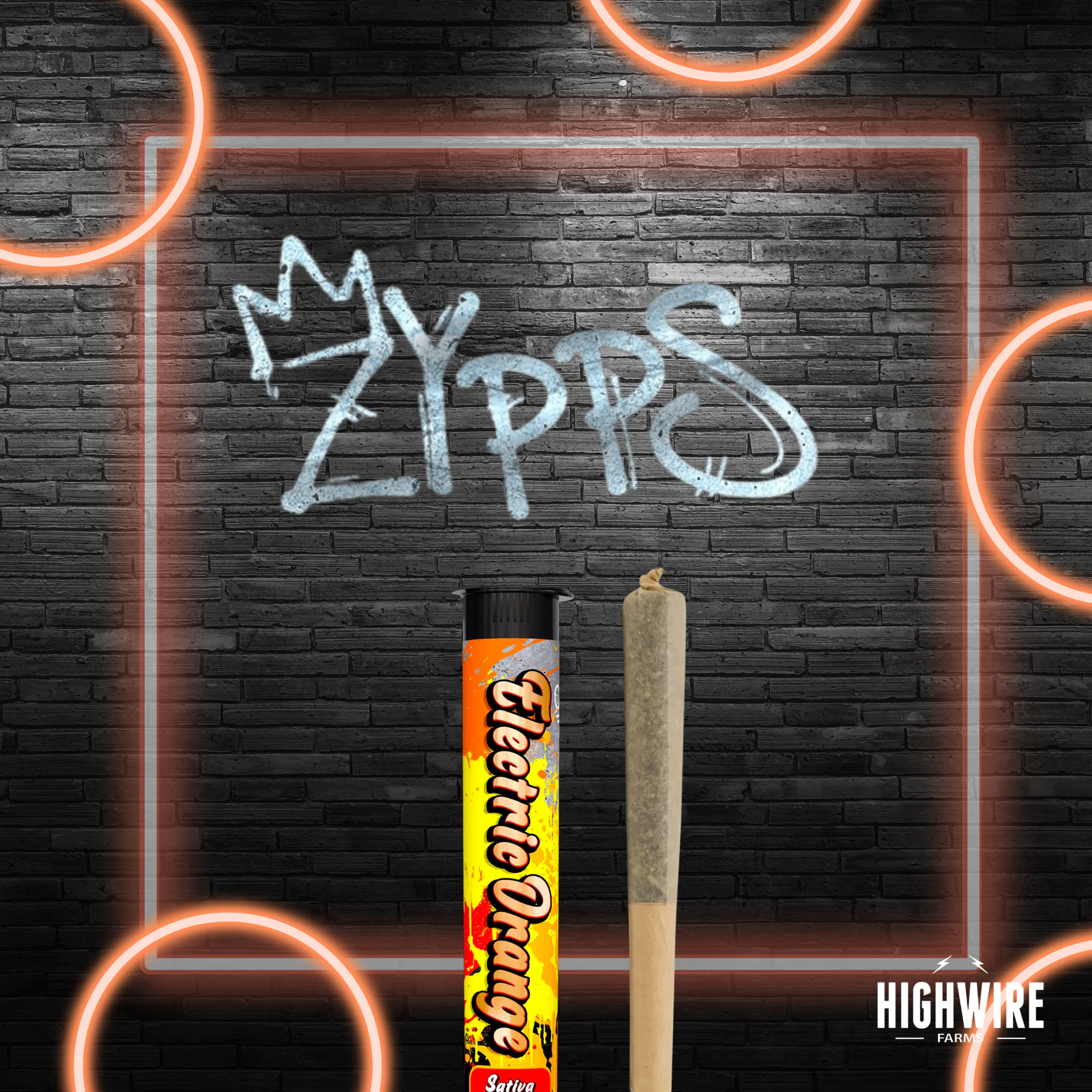 Distro 10 - My Zypp Stikks Electric Orange Infused Preroll 1g Main Image