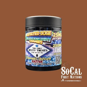 Rezzy Treats - Rezzy Treat 250mg Elevated Gummies- Blueberry 