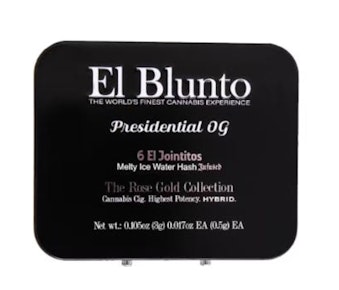 Presidential OG | Melty Solventless Live Hash | El Blunto 6PK By Albert Einstone's