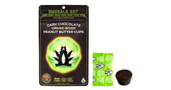 Emerald Sky - EMERALD SKY | HYBRID DARK CHOC PB CUPS - 10PK | EDIBLE | 100MG
