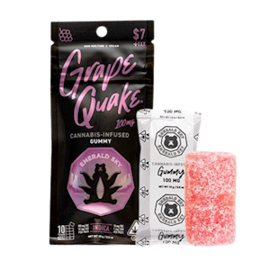 Emerald Sky - Grape Quake (I) | 100mg Single Gummy | Emerald Sky