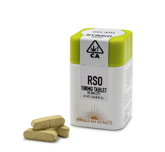 EMERALD BAY EXTRACTS - Emerald Bay Extracts | Sour Cherry | 100mg : 10pk | RSO Full Spectrum Tablets | 1000mg