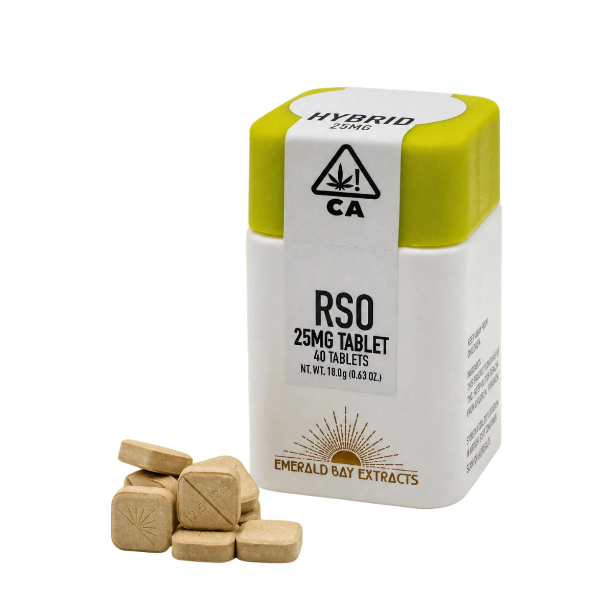 Emerald Bay Extracts - Pink Guava (H) | 25mg 40pk RSO Tablets | Emerald Bay Extracts Main Image