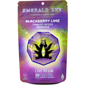 Blackberry Lime 110mg 10 Pack Live Resin Gummies - Emerald Sky