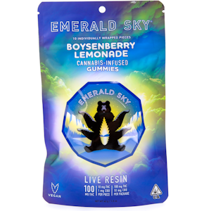 Emerald Sky - Boysenberry Lemonade 110mg 10 Pack Live Resin Gummies - Emerald Sky