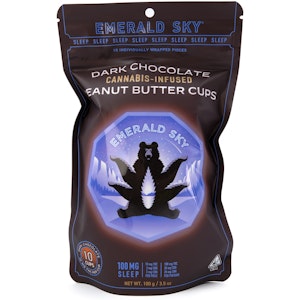 Emerald Sky - Dark Chocolate Peanut Butter Cups Sleep 10:2:2 140mg 10 Pack - Emerald Sky