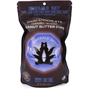 Dark Chocolate Peanut Butter Cups Indica 100mg 10 Pack - Emerald Sky