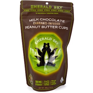Emerald Sky - Peanut Butter Cups Hybrid 100mg 10 Pack - Emerald Sky
