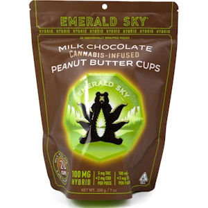 Emerald Sky - Peanut Butter Cups Hybrid 100mg 20 Pack - Emerald Sky