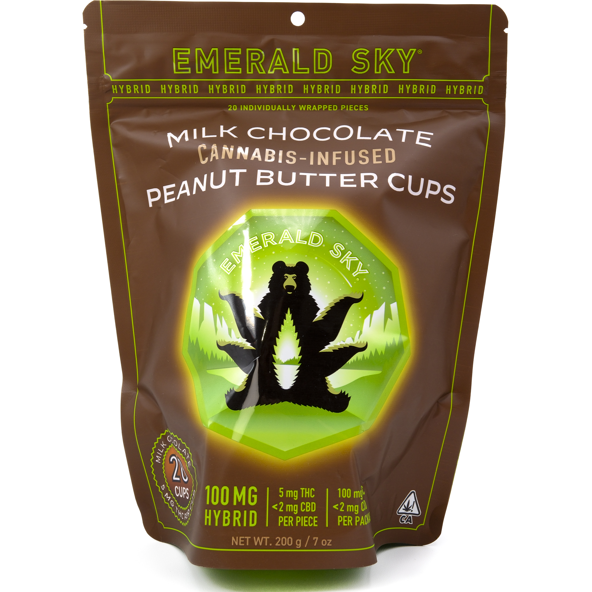 Peanut Butter Cups Hybrid 100mg 20 Pack - Emerald Sky