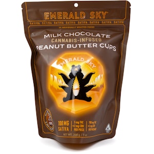 Emerald Sky - Peanut Butter Cups Sativa 100mg 20 Pack  - Emerald Sky