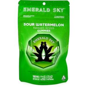 Emerald Sky - Sour Watermelon 110mg 10 Pack Gummies - Emerald Sky