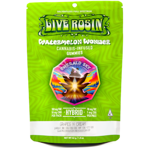 Emerald Sky - Watermelon Wonder 110mg 10 Pack Live Rosin Gummies - Emerald Sky