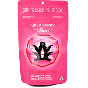 Emerald Sky - Wild Berry 110mg 10 Pack Gummies - Emerald Sky