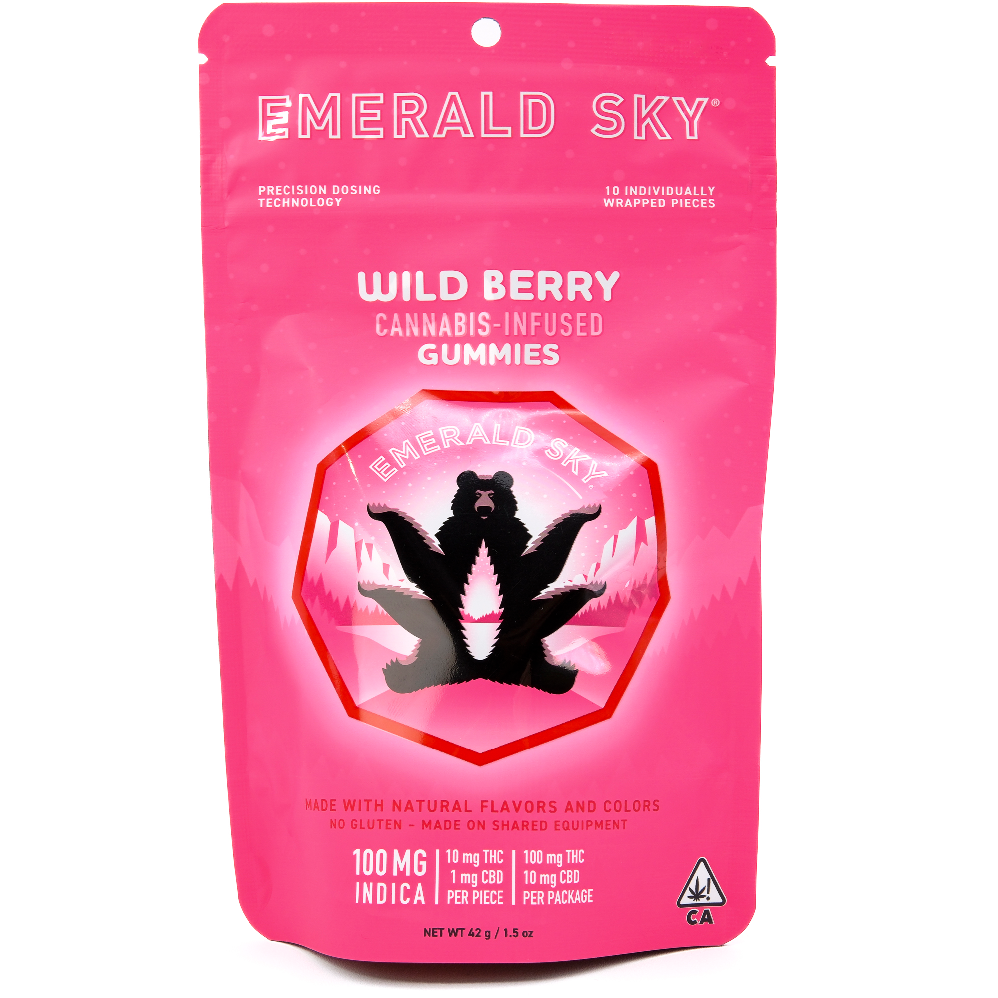 Wild Berry 110mg 10 Pack Gummies - Emerald Sky