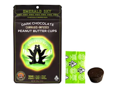 Dark Chocolate Peanut Butter Cups Hybrid 100mg 10 Pack - Emerald Sky