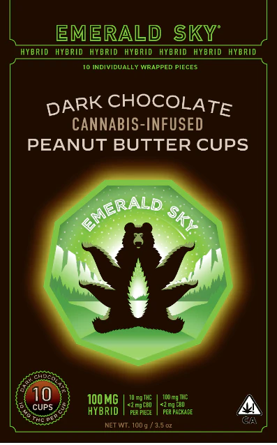 Emerald Sky - Emerald Sky | Peanut Butter Cups | Hybrid | Dark Chocolate | 10pk Main Image