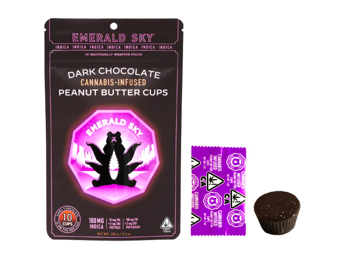 Emerald Sky - Emerald Sky | Peanut Butter Cups | Indica | Dark Chocolate | 10pk Main Image