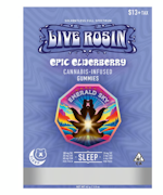 Emerald Sky | Epic Elderberry | Solventless Full Spectrum Live Rosin Sleep Gummies | 100mg