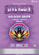 Emerald Sky | Galactic Grape | Solventless Full Spectrum Live Rosin Gummies | 100mg