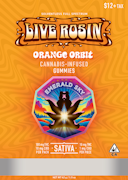 Emerald Sky | Orange Orbit | Solventless Full Spectrum Live Rosin Gummies | 100mg