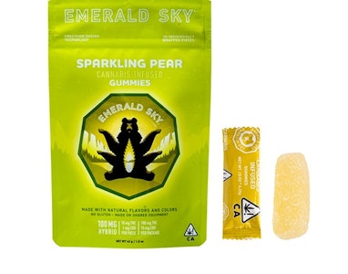 Emerald Sky - Sparkling Pear 110mg 10 Pack Gummies - Emerald Sky