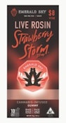 Strawberry Storm 110mg Live Rosin Single Gummy - Emerald Sky
