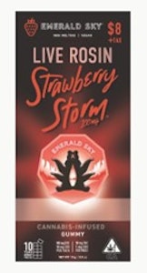 Emerald Sky - Strawberry Storm 110mg Live Rosin Single Gummy - Emerald Sky