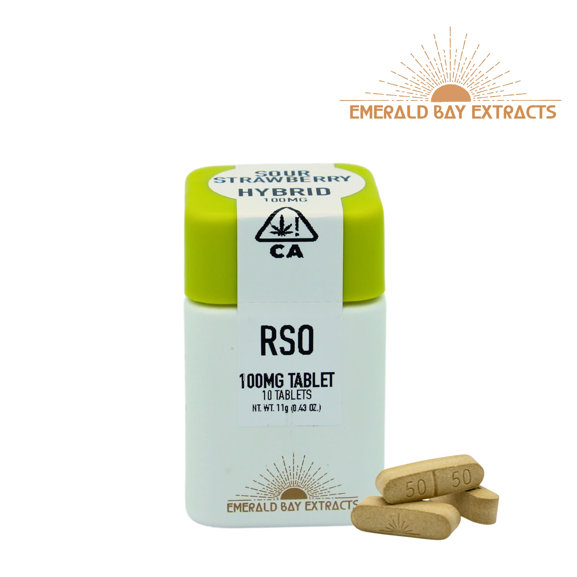 Emerald Bay Extracts - Sour Strawberry RSO Tablets (10Pk) Main Image