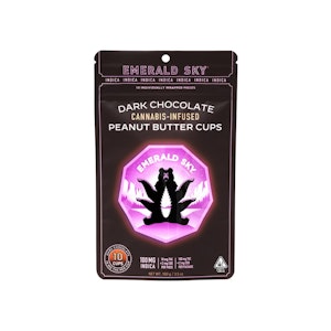 Emerald Sky - INDICA DARK CHOCOLATE - PEANUT BUTTER CUPS 100MG - EMERALD SKY