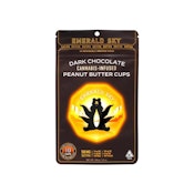 SATIVA DARK CHOCOLATE - PEANUT BUTTER CUPS 100MG - EMERALD SKY
