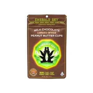 Emerald Sky - HYBRID MILK CHOCOLATE - PEANUT BUTTER CUPS 100MG - EMERALD SKY